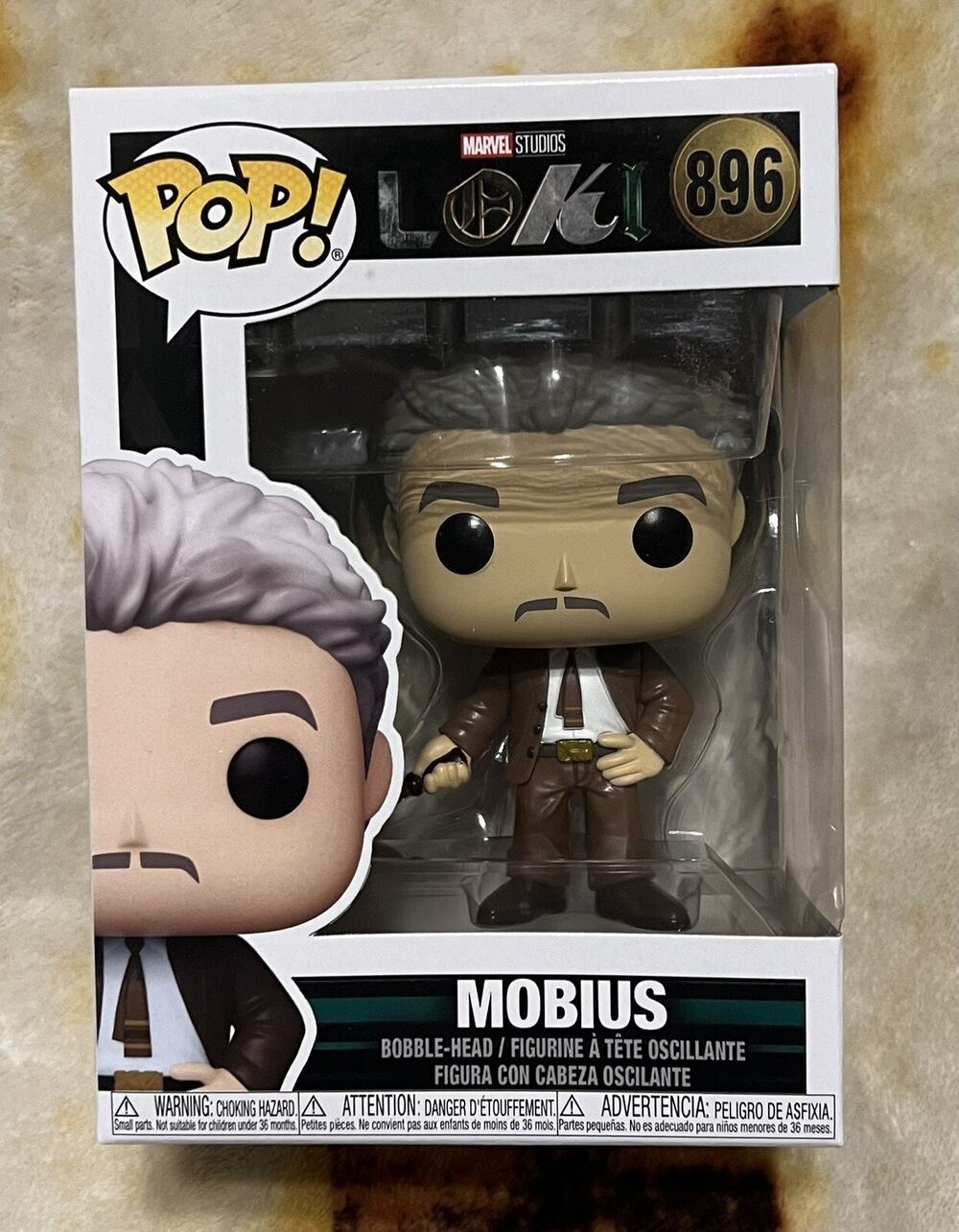 Funko Pop Television Loki Mobius Vinyl Figure MCU Marvel Studios Collectible NIB